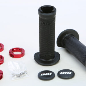 ATV RUFFIAN LOCKON GRIP 130MM BLACK/RED