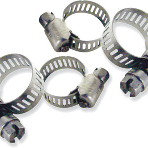 STAINLESS STEEL HOSE CLAMPS 7/16"-25/32" 10/PK