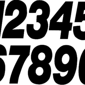#7 5" BLACK SUPER X DIGITS 3/PK