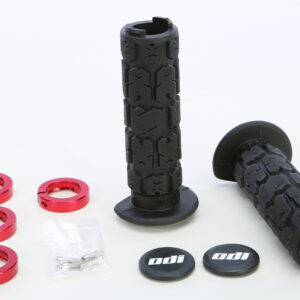 ATV ROGUE LOCKON GRIP 130MM BLACK/RED