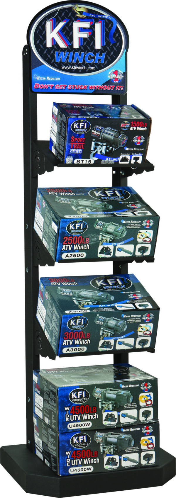 WINCH DISPLAY STAND STANDING