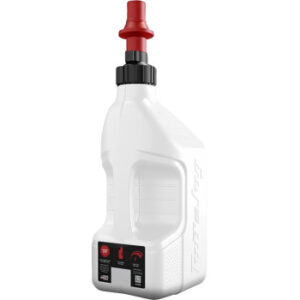 TUFF JUG UTILITY CONTAINER WHITE W/RED CAP 2.5GAL